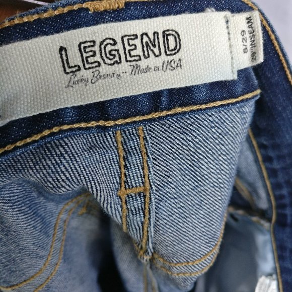 LB Selvage Brooke Skinny Distressed Jean 8w +MEASUREMENTS   MADE IN USA - Picture 7 of 10